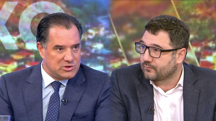 Βαριές κουβέντες μεταξύ του Άδωνι Γεωργιάδη και του Νάσου Ηλιόπουλου. «Είστε άθλια υποκείμενα» – «Είσαι φασίστας και κλόουν».