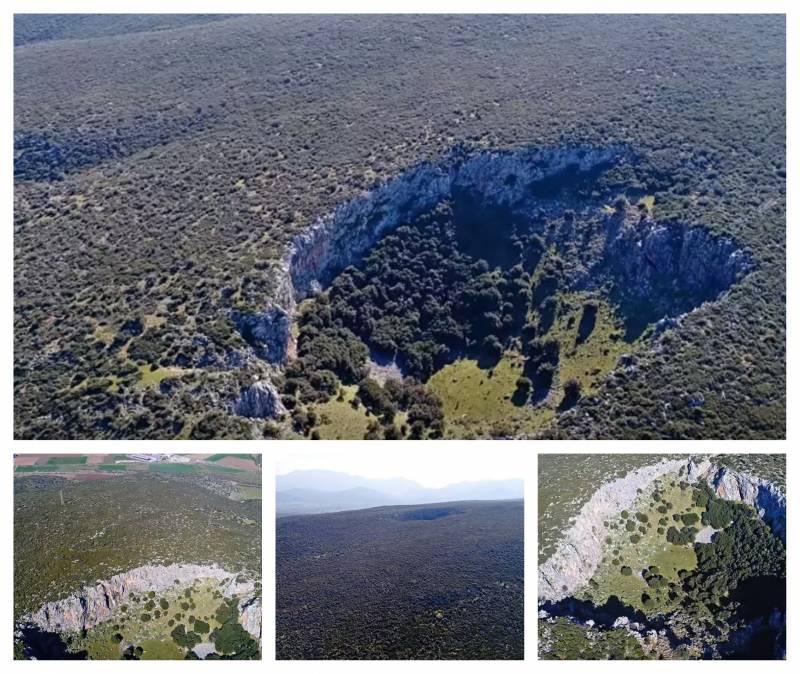 Τεραστιος κρατήρας στη Βοιωτία που λίγοι γνωρίζουν – Εικόνες που κόβουν την ανάσα