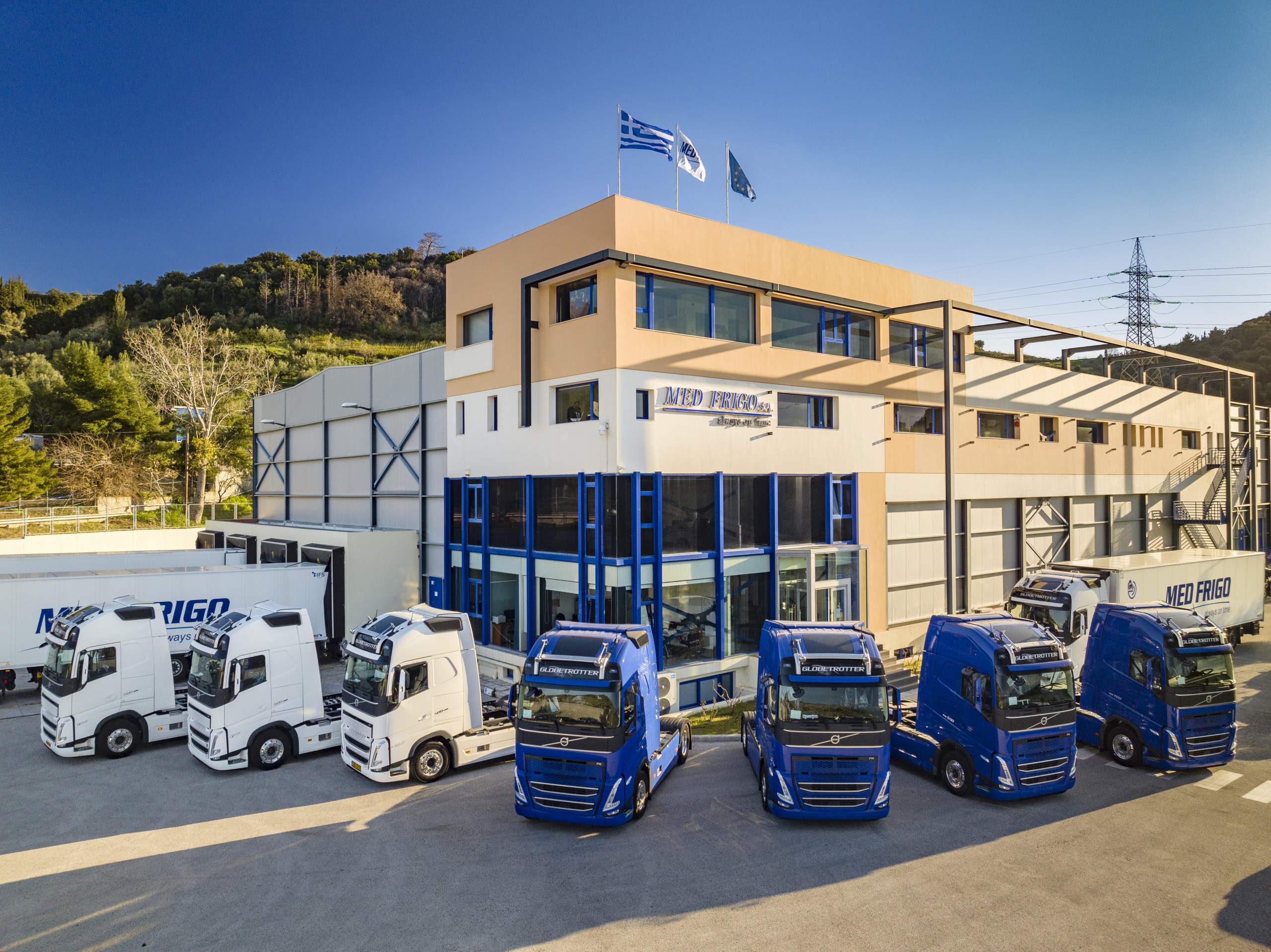 Η MED FRIGO / CARGO MED εκσυγχρονίζει και ανανεώνει το στόλο φορτηγών της, με 10 καινούργια φορτηγά VOLVO FH 500