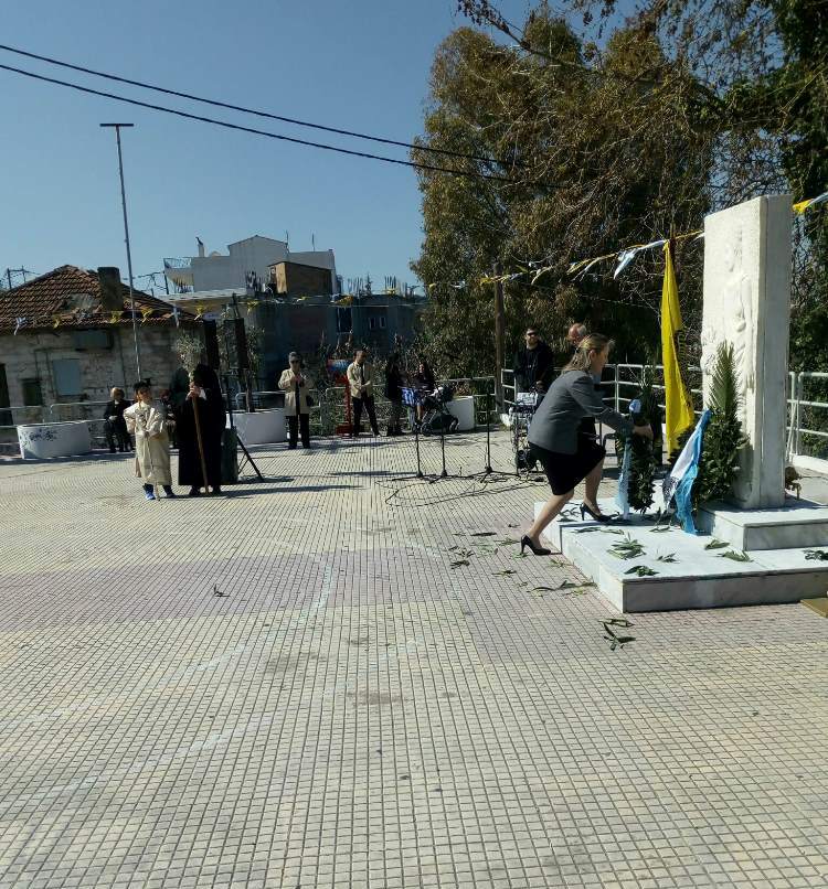 Η Αντιδήμαρχος Αναστασία Τογιοπούλου στις εκδηλώσεις εορτασμού της επετείου της Επανάστασης της 25ης Μαρτίου 1821