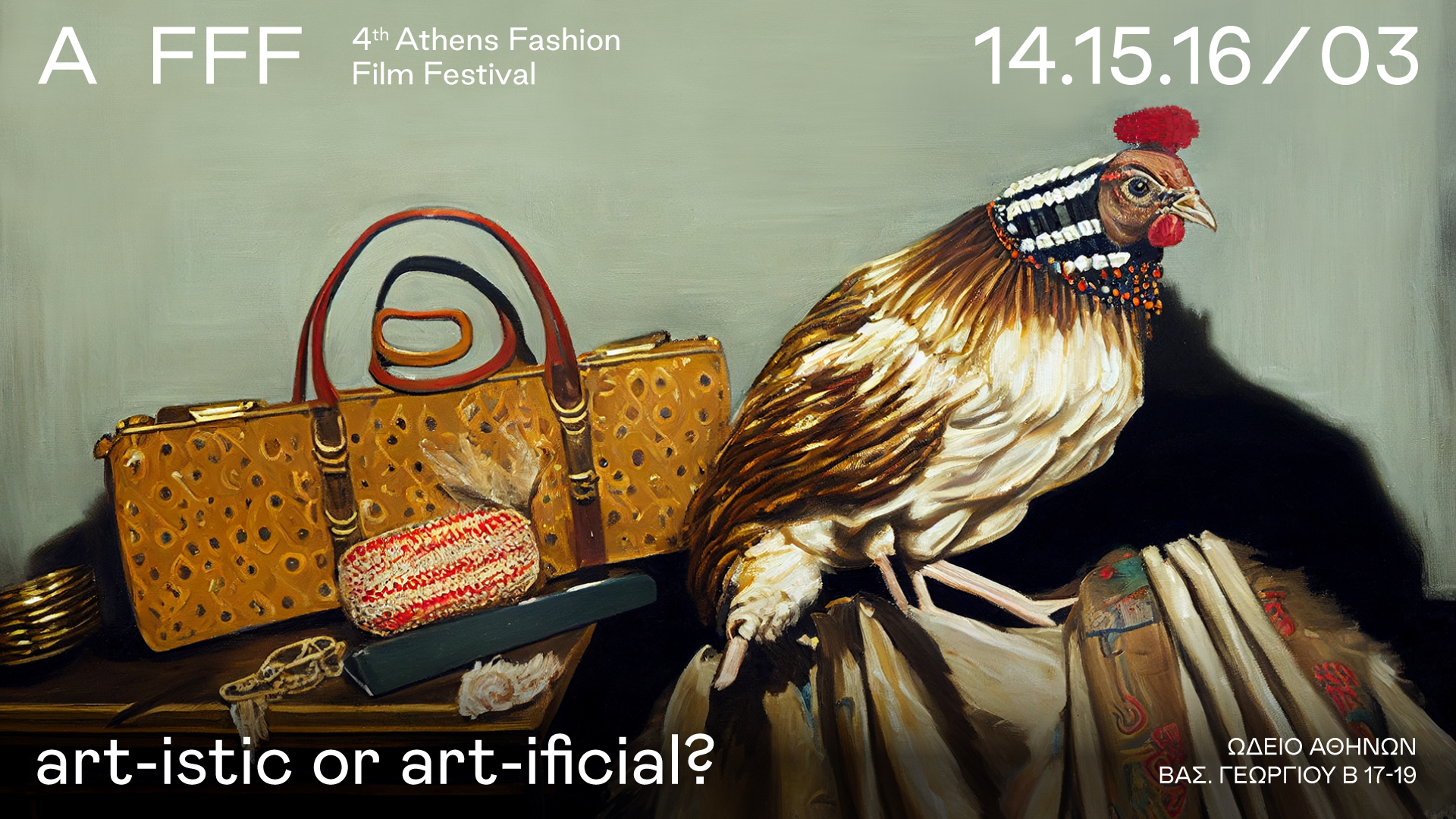 To 4o Athens Fashion Film Festival επιστρέφει 14 – 16 Μαρτίου 2023 στο Ωδείο Αθηνών !