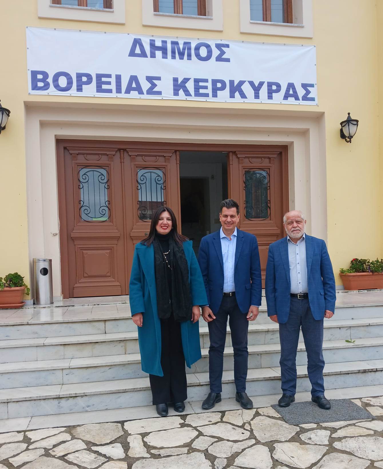 Επίσκεψη Πέτρου Ψωμά στη Βόρεια Κέρκυρα και συνάντηση με τον  Δήμαρχο