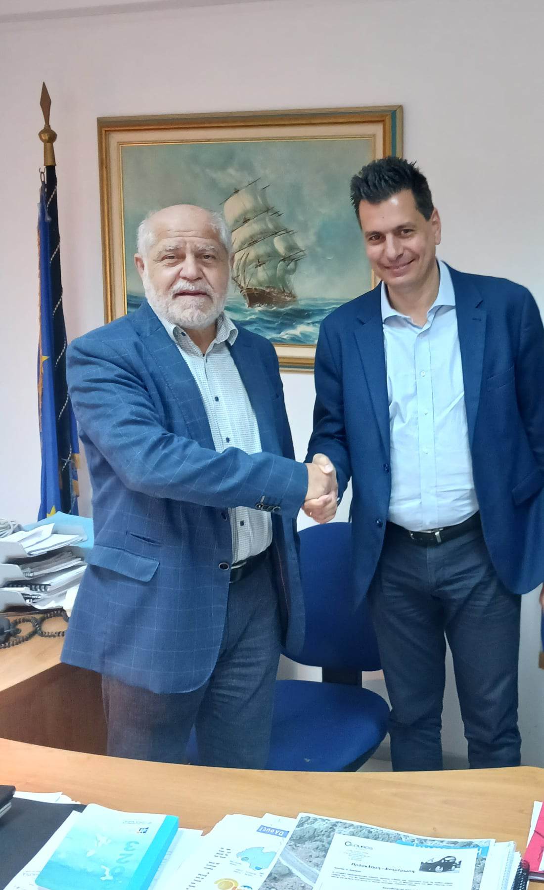 Επίσκεψη Πέτρου Ψωμά στη Βόρεια Κέρκυρα και συνάντηση με τον  Δήμαρχο