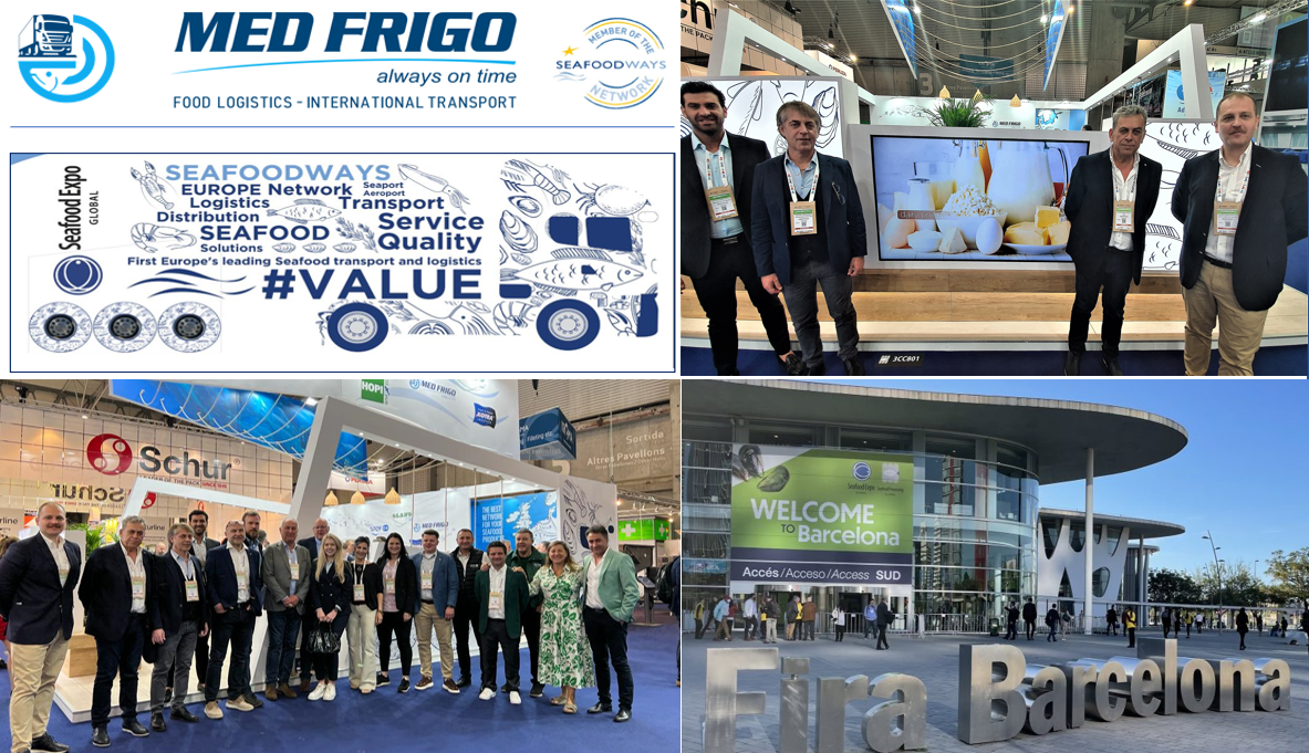 Η MED FRIGO στη Διεθνή έκθεση Seafood Expo Barcelona 2023