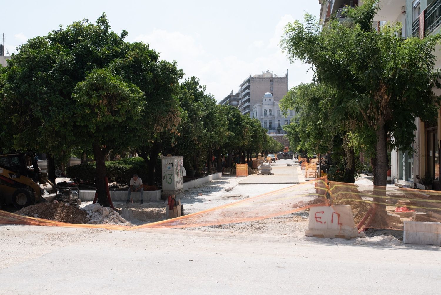 Στα έργα της Τριών Ναυάρχων ο υποψήφιος Δήμαρχος Πατρέων Πέτρος Ψωμάς