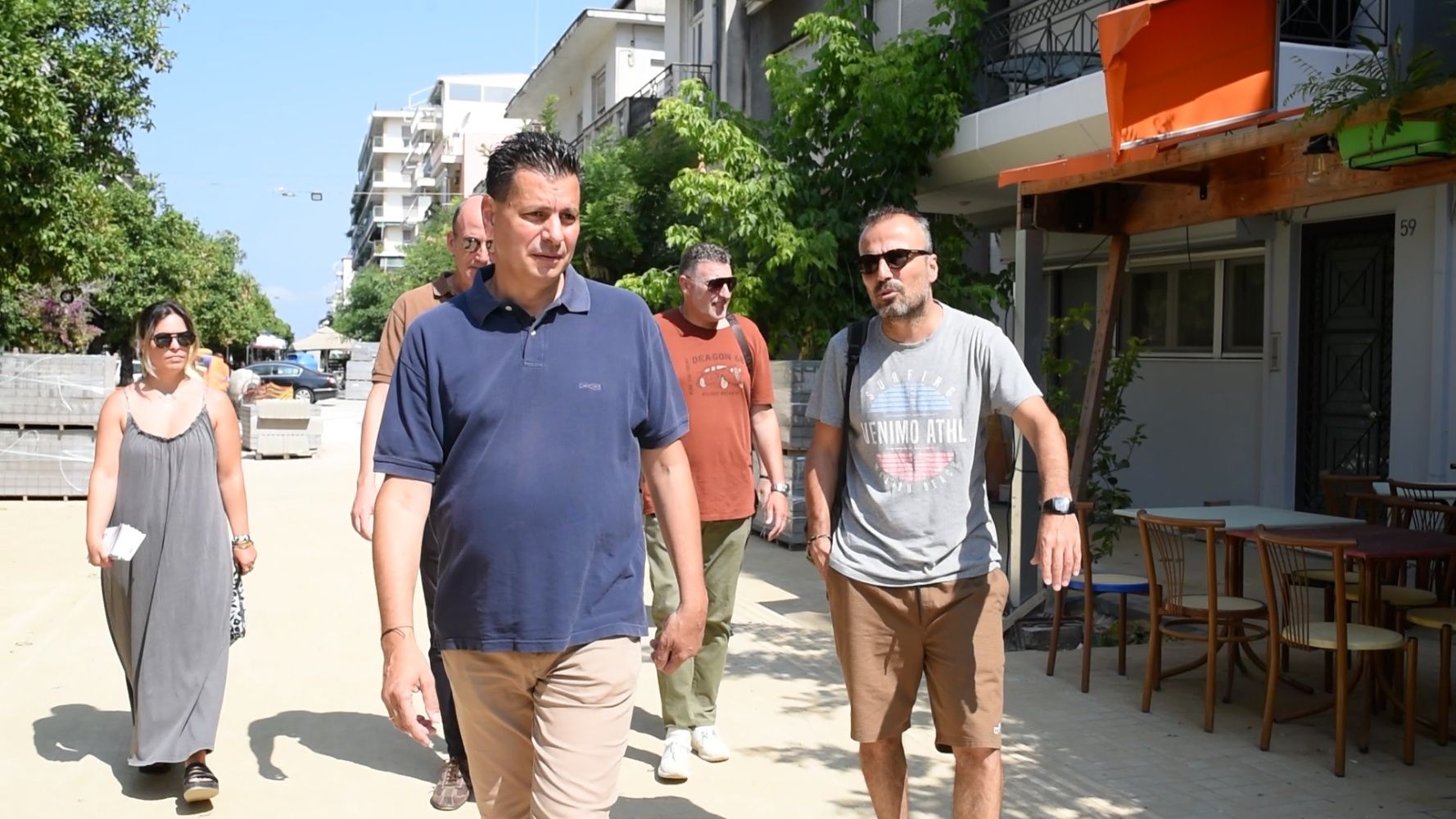 Στα έργα της Τριών Ναυάρχων ο υποψήφιος Δήμαρχος Πατρέων Πέτρος Ψωμάς