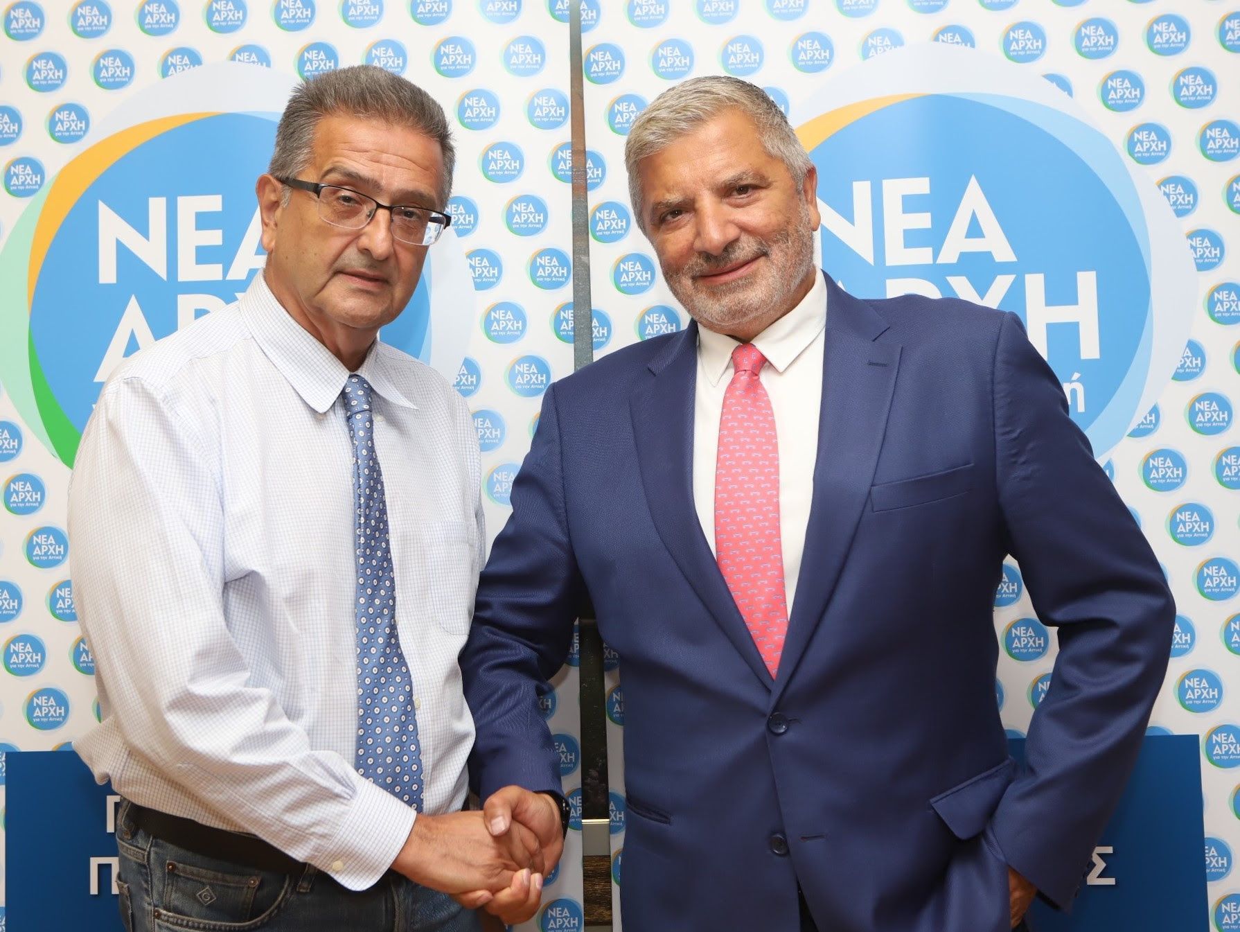 Ο Νίκος Ανδρουλακάκης, υποψήφιος στον Κεντρ.Τομέα Αθηνών, με τον Γ. Πατούλη