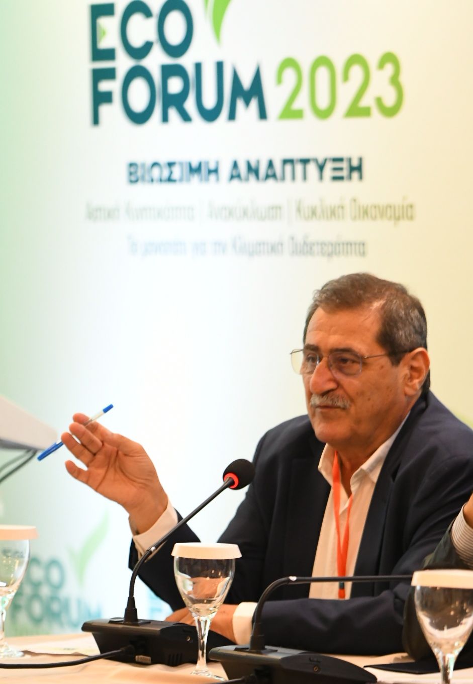 Ο Δήμαρχος Πατρέων Κώστας Πελετίδης και ο αντιδήμαρχος Νίκος Ασπράγκαθος στο Φόρουμ Ανάπτυξης 2023