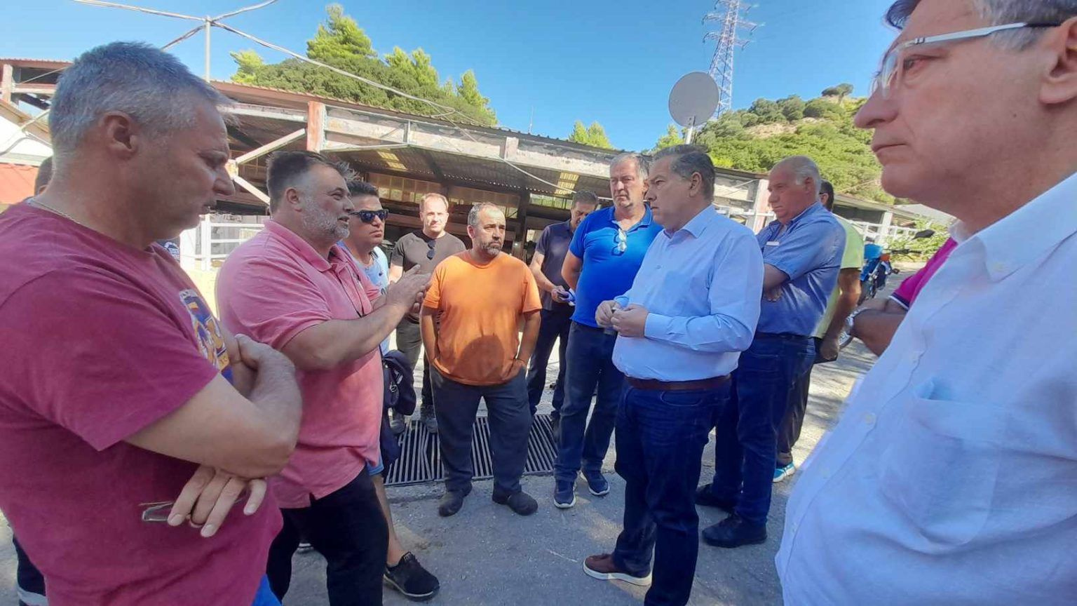Κώστας Σβόλης : Επίσκεψη στον ΧΥΤΑ στην Ξερόλακκα