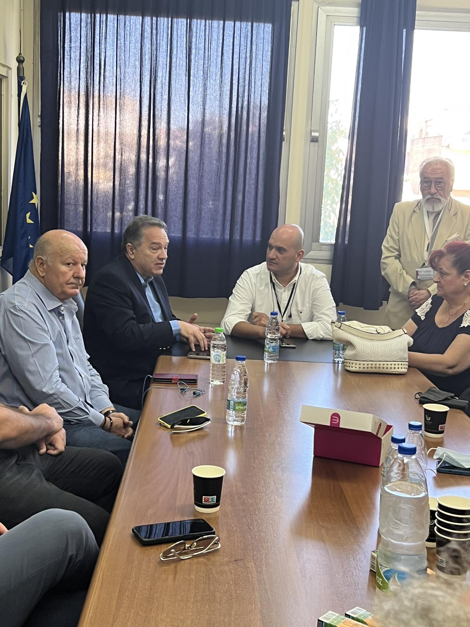 ΠΑΤΡΑ ΕΝΩΜΕΝΗ-ΚΩΣΤΑΣ ΣΒΟΛΗΣ-Επίσκεψη στο νοσοκομείο «ΑΓΙΟΣ ΑΝΔΡΕΑΣ»