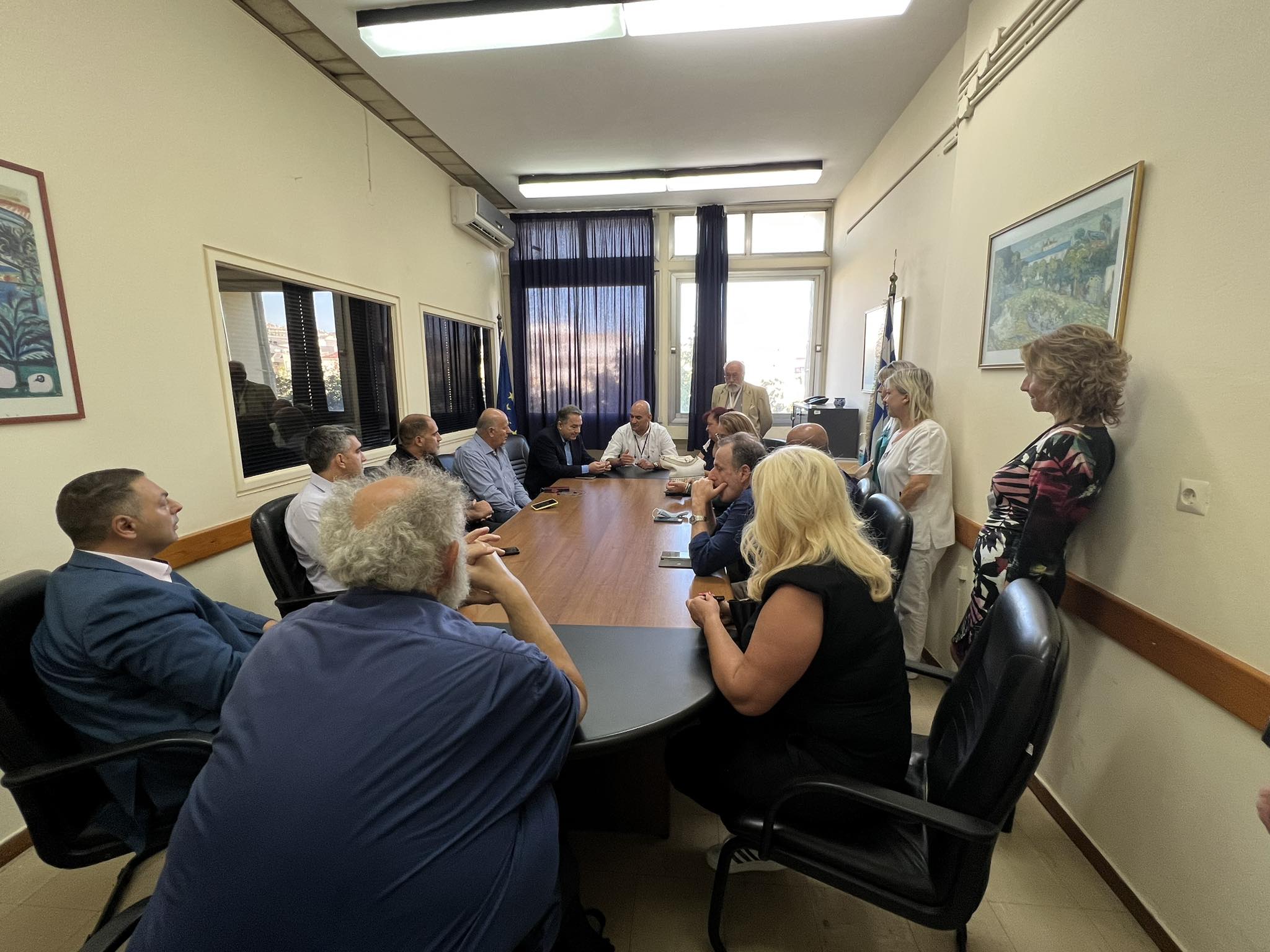 ΠΑΤΡΑ ΕΝΩΜΕΝΗ-ΚΩΣΤΑΣ ΣΒΟΛΗΣ-Επίσκεψη στο νοσοκομείο «ΑΓΙΟΣ ΑΝΔΡΕΑΣ»
