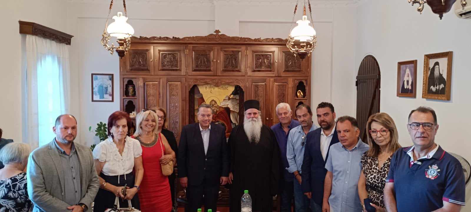 Στην ιερά μονή Προφήτη Ηλία για τον εορτασμό της Υψώσεως του Τιμίου Σταυρού