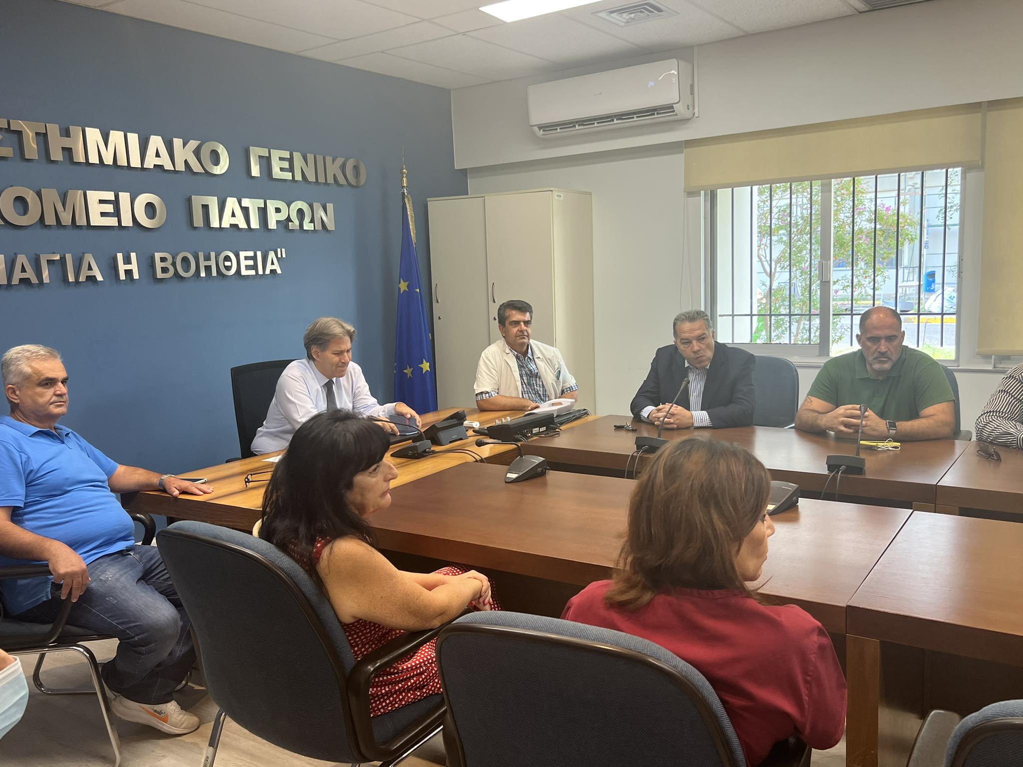 Περιοδείες στην Υγεία: Επίσκεψη στο ΠΓΝΠ στο Ρίον για τον Κώστα Σβόλη