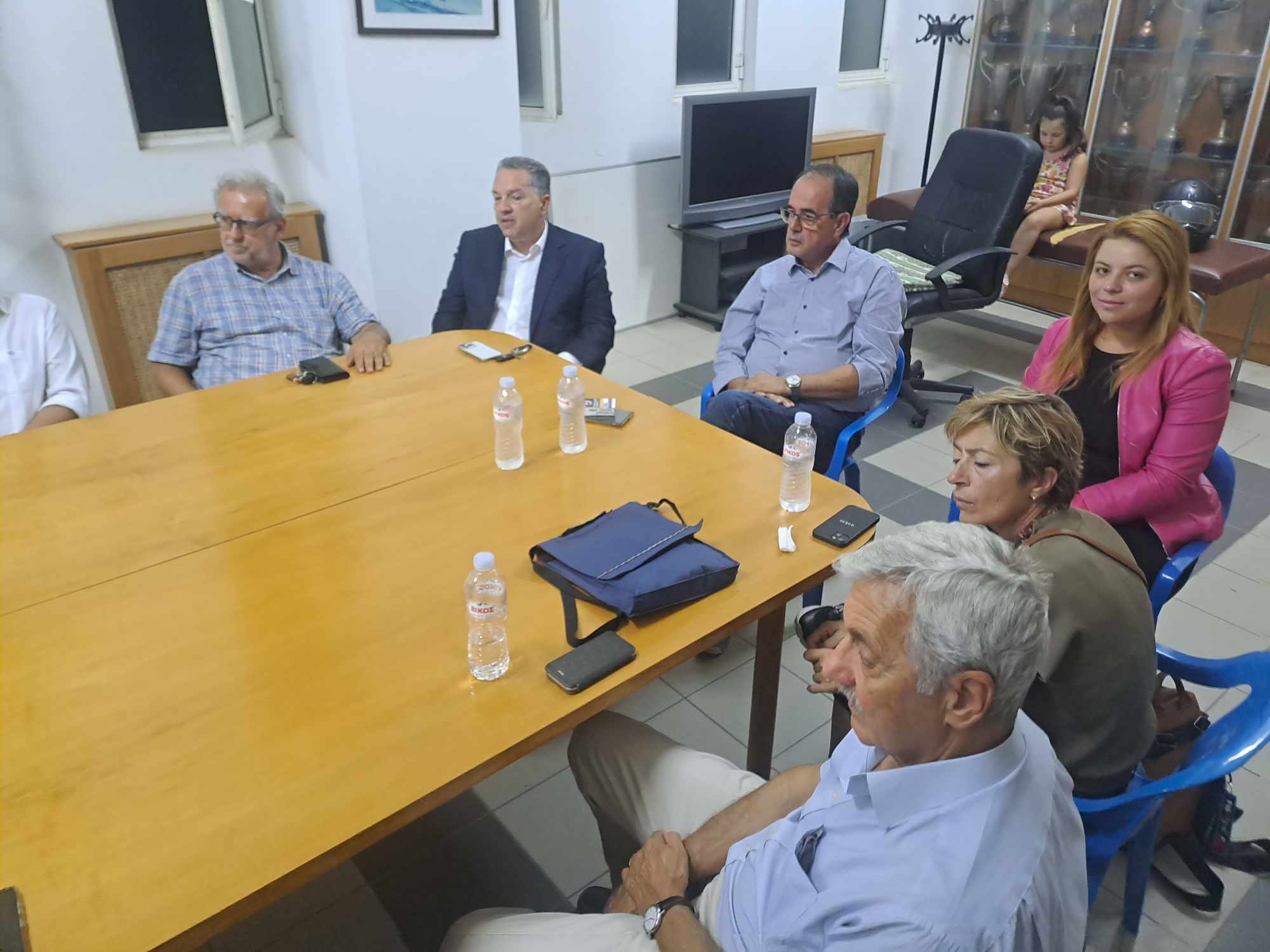 ΠΑΤΡΑ ΕΝΩΜΕΝΗ-Κώστας Σβόλης- Επίσκεψη στην Ολυμπιάδα