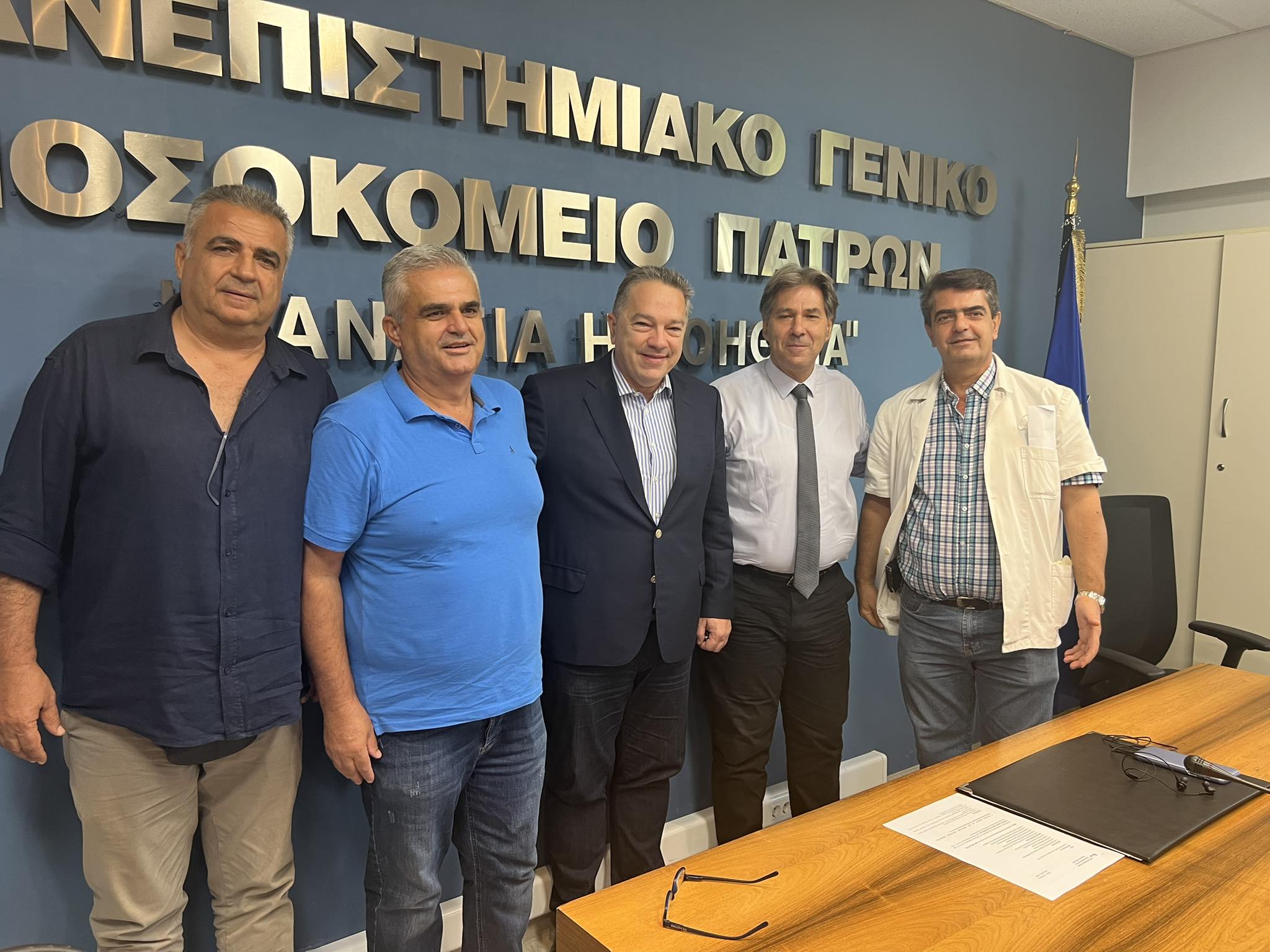 Περιοδείες στην Υγεία: Επίσκεψη στο ΠΓΝΠ στο Ρίον για τον Κώστα Σβόλη