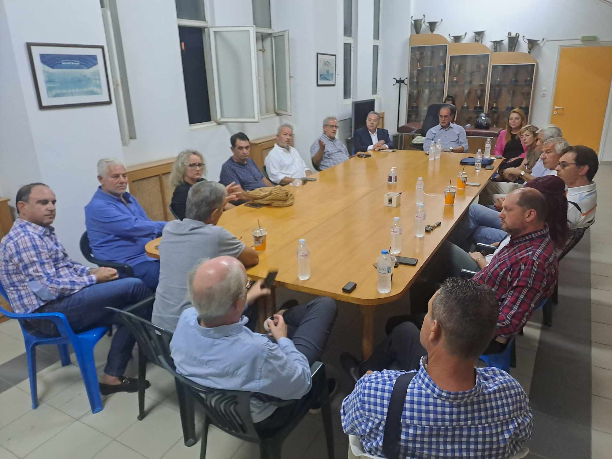 ΠΑΤΡΑ ΕΝΩΜΕΝΗ-Κώστας Σβόλης- Επίσκεψη στην Ολυμπιάδα