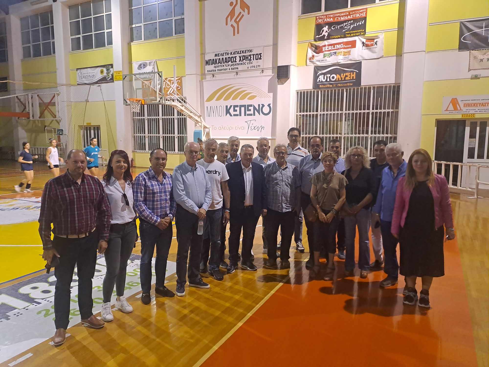 ΠΑΤΡΑ ΕΝΩΜΕΝΗ-Κώστας Σβόλης- Επίσκεψη στην Ολυμπιάδα