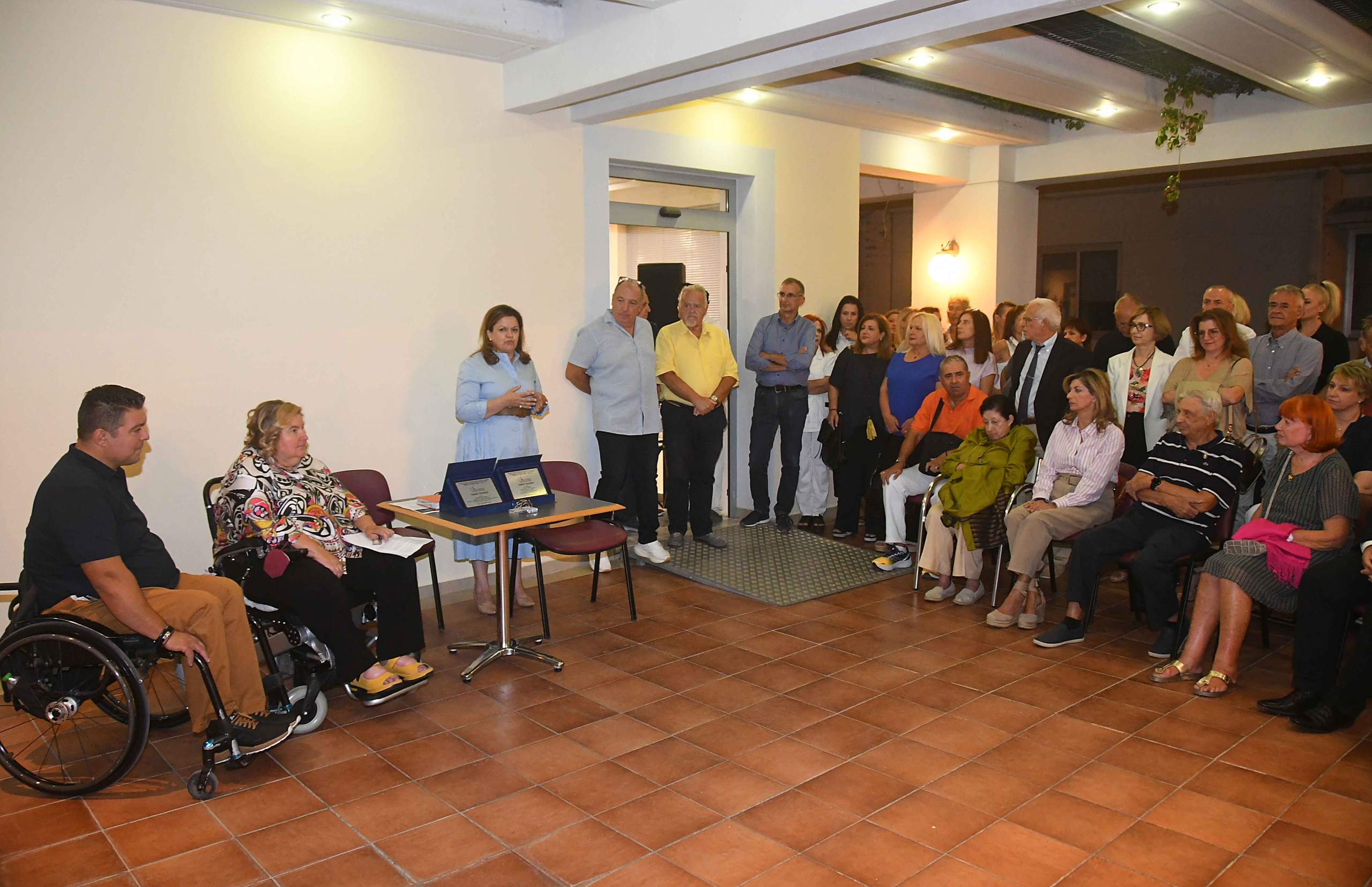 Η Αντιδήμαρχος Βίβιαν Σαμούρη στην εκδήλωση του Συλλόγου φίλων κλινικής αποκατάστασης ασθενών με κάκωση νωτιαίου μυελού