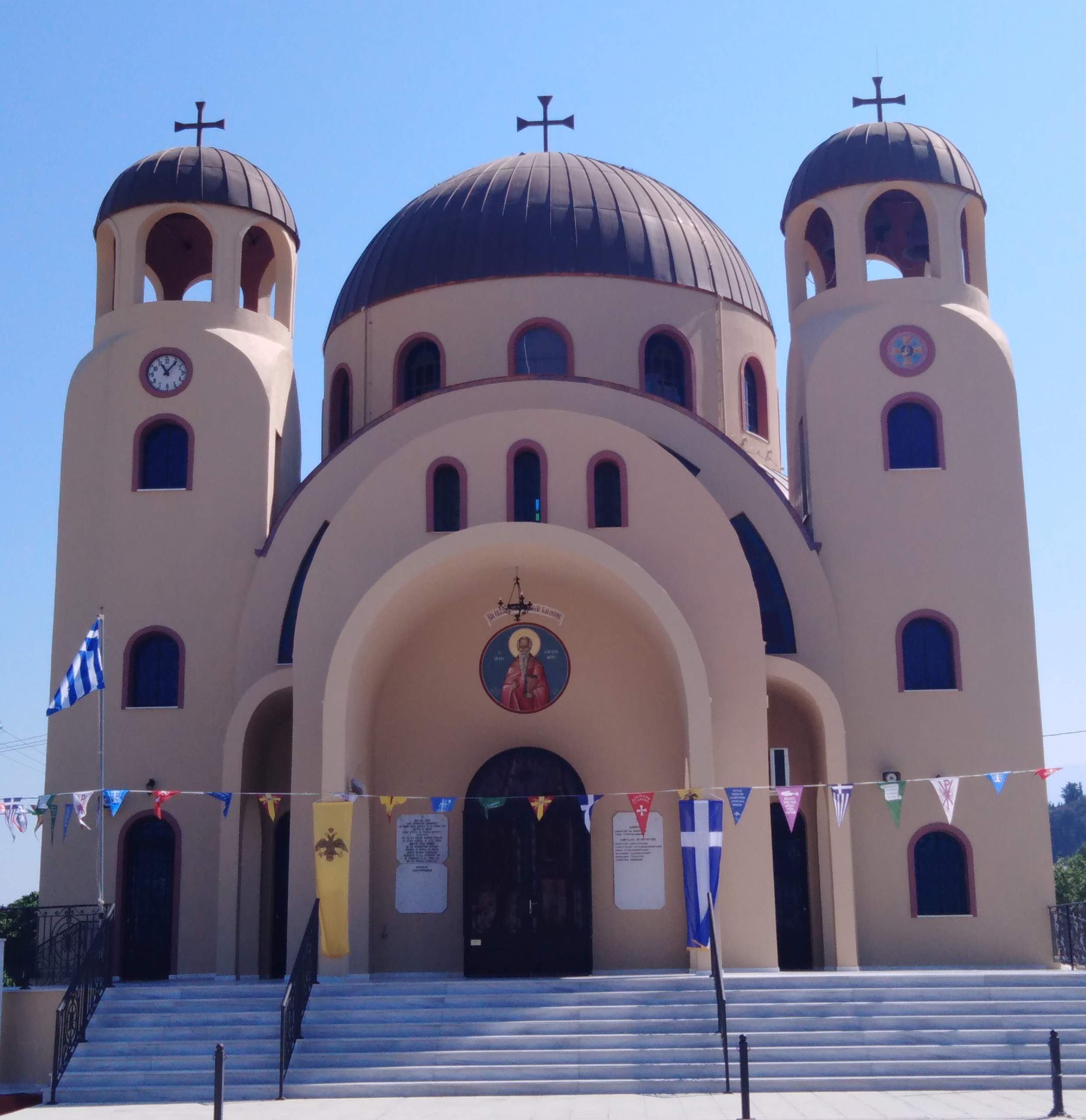 Εφημέριος του Ιερού Ναού Αγίου Χαραλάμπους Τσουκαλεΐκων π. Δημήτριος Μπιλιανός :  “Η ανέγερση του Ιερού Ναού του Αγίου Χαραλάμπους είναι έργο του Θεού”