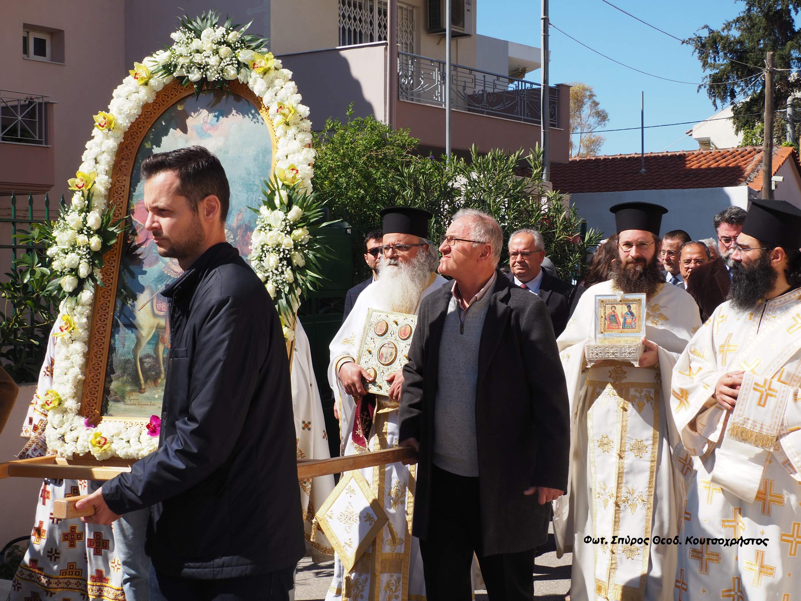 Ο Μητροπολίτης Μεσογαίας κ. Νικόλαος στον πανηγυρίζοντα Ιερό Ναό Αγίων Θεοδώρων Γέρακα – Αττικής