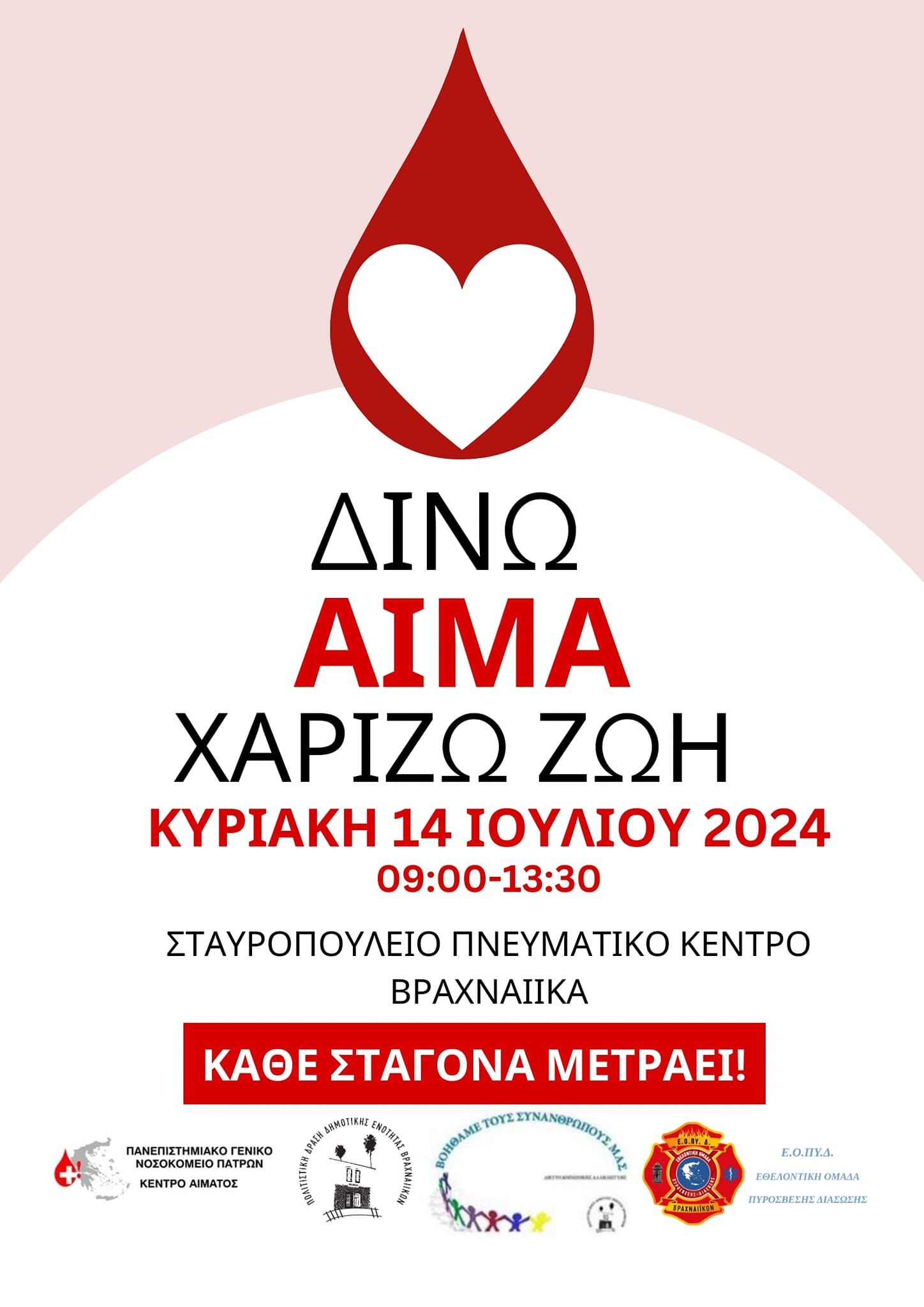 Εθελοντική Αιμοδοσία στα Βραχναίικα