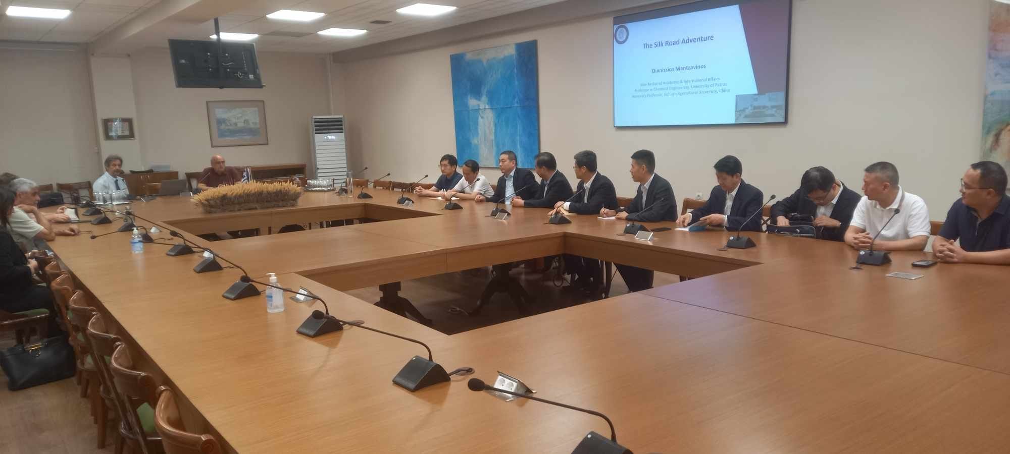 Το Πανεπιστήμιο Πατρών υποδέχθηκε αντιπροσωπεία του Fujian University  της Κίνας