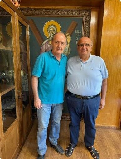 Συνάντηση του Πρύτανη του Πανεπιστημίου Πατρών Καθ. Χρήστου Μπούρα με τον Συντονιστή των Υποτροφιών «Ανδρέας Μεντζελόπουλος» Καθ. Βασίλη Αναστασόπουλο