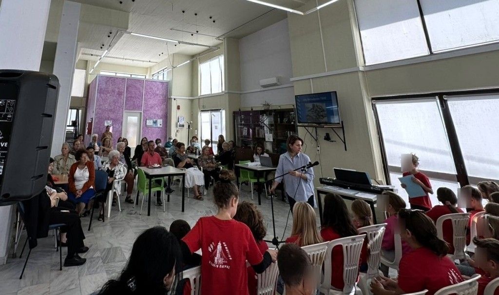 Συνάντηση μαθητών και ανθρώπων της τρίτης ηλικίας στο ΚΑΠΗ του ΚΟΔΗΠ στην Αγυιά