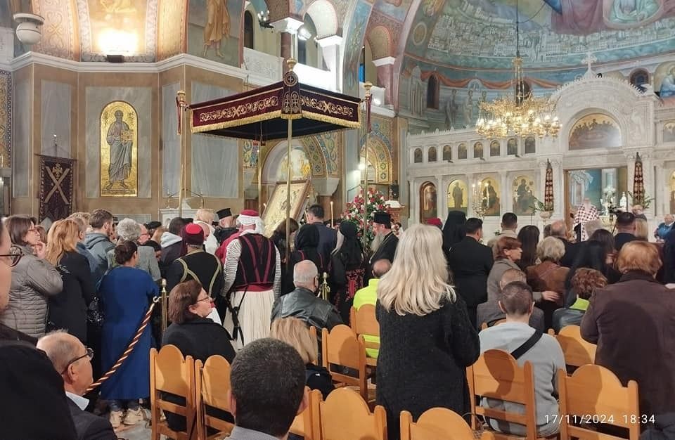 Στην Πάτρα η Θαυματουργή Εικόνας της Παναγίας Βηματάρισσας από τη Μ. Βατοπαιδίου