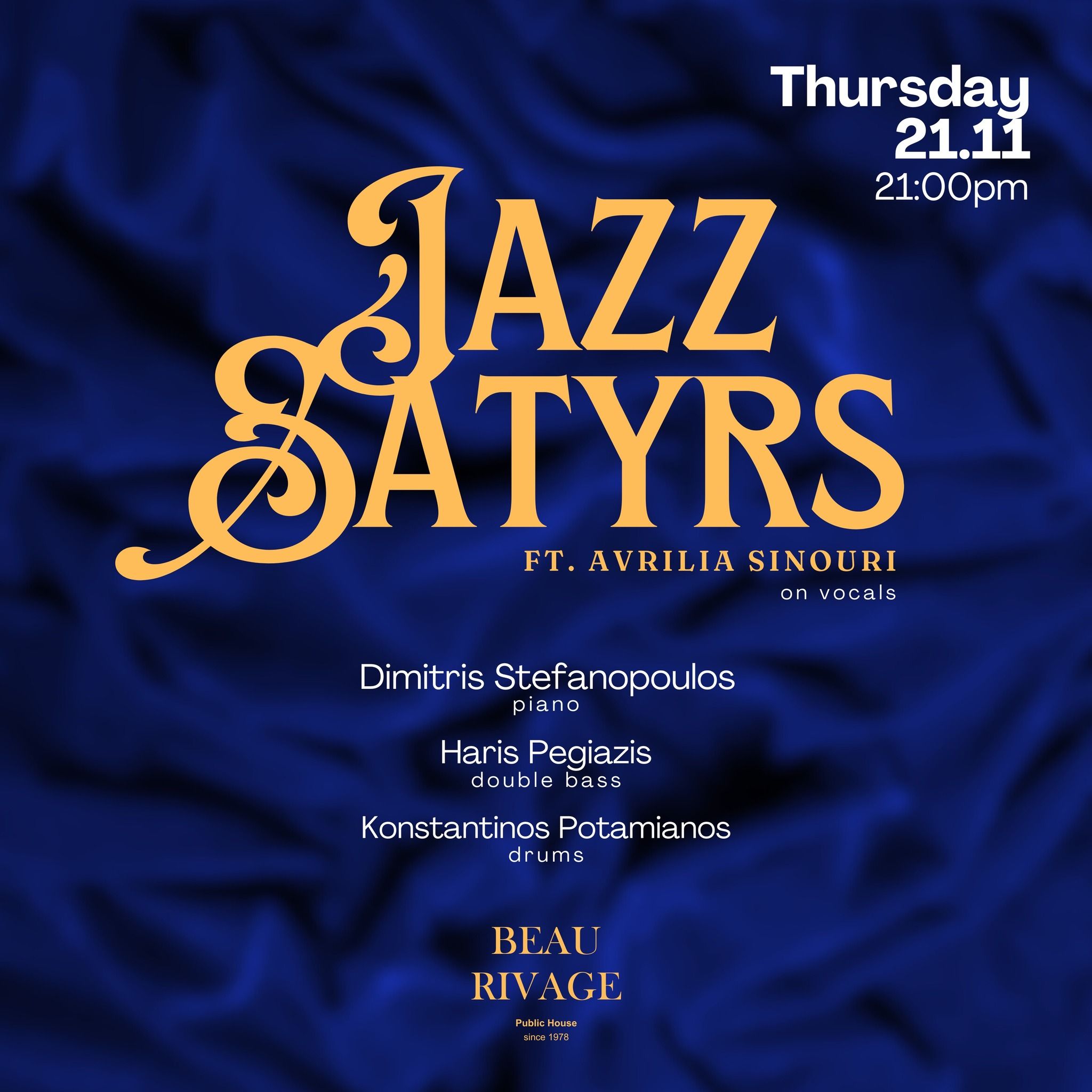 Jazz Satyrs ft. Avrilia Sinouri στο Beau Rivage – Public House