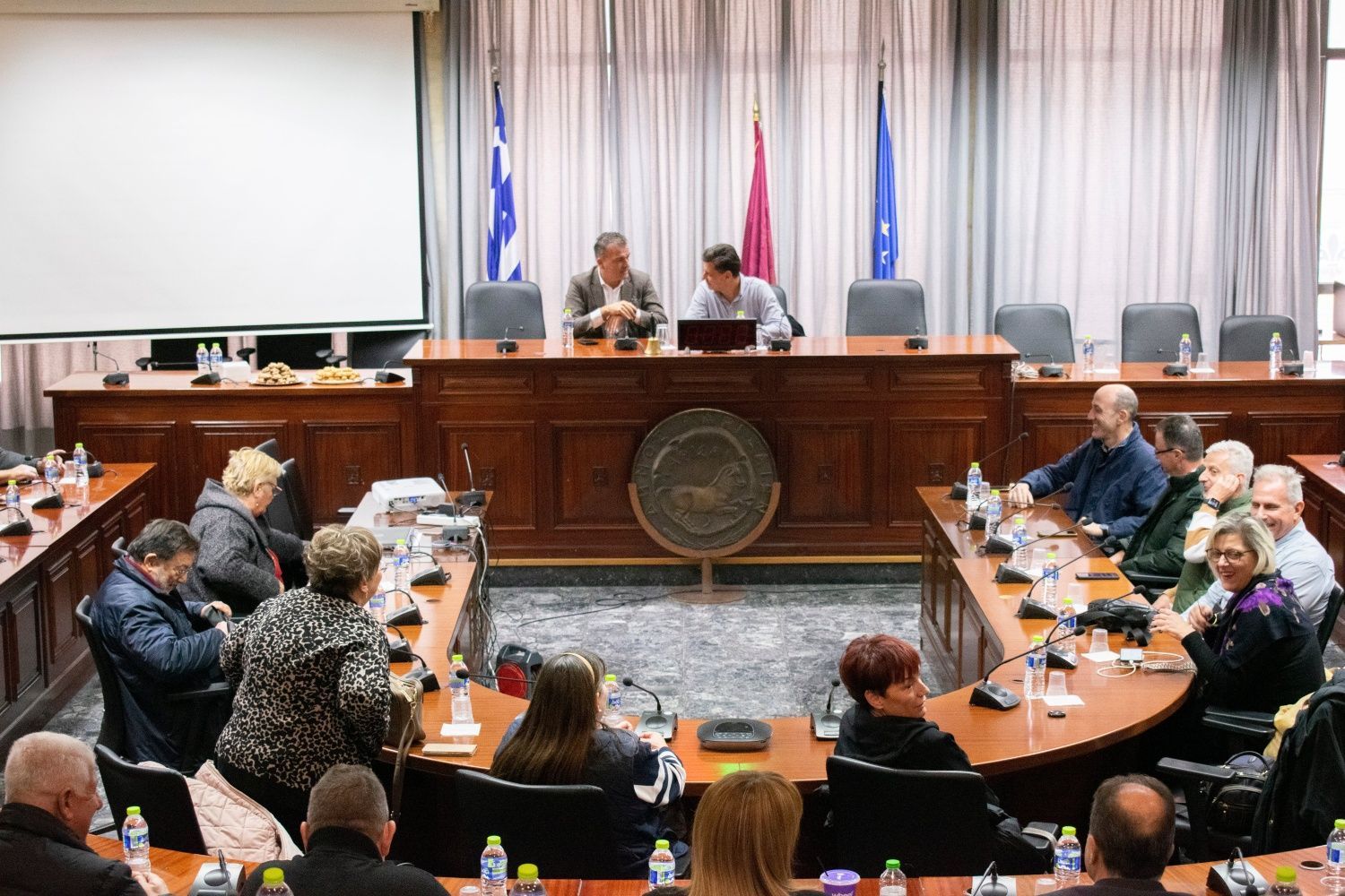 Αντιπροσωπεία του σπιράλ στη Λάρισα – Συναντήσεις Ψωμά με δημάρχους Λάρισας και Αγιάς και Περιφερειάρχη Θεσσαλίας