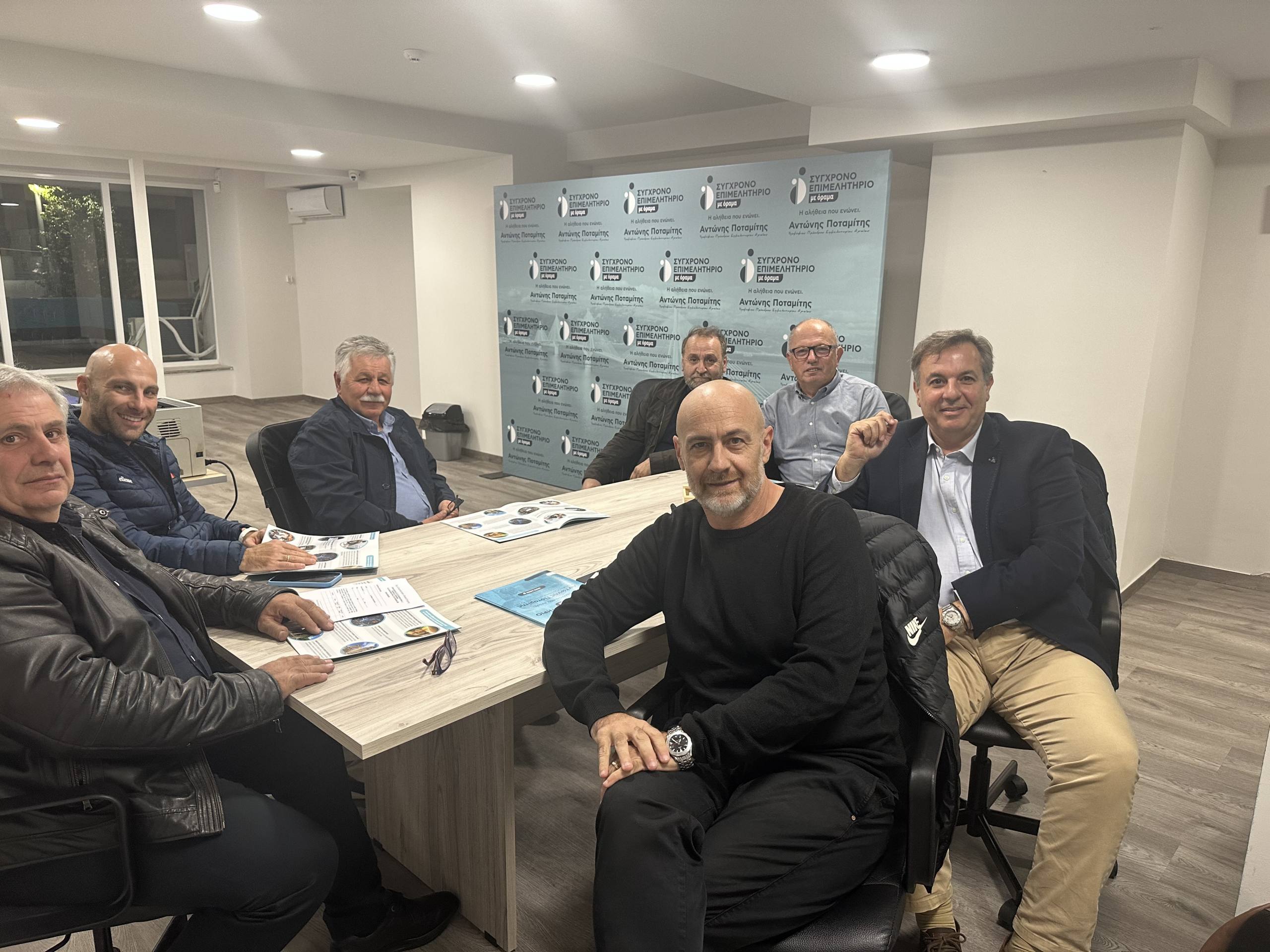 Συνάντηση Υποψηφίου Προέδρου Επιμελητηρίου Αχαΐας Αντώνη Ποταμίτη με Προέδρους Σωματείων