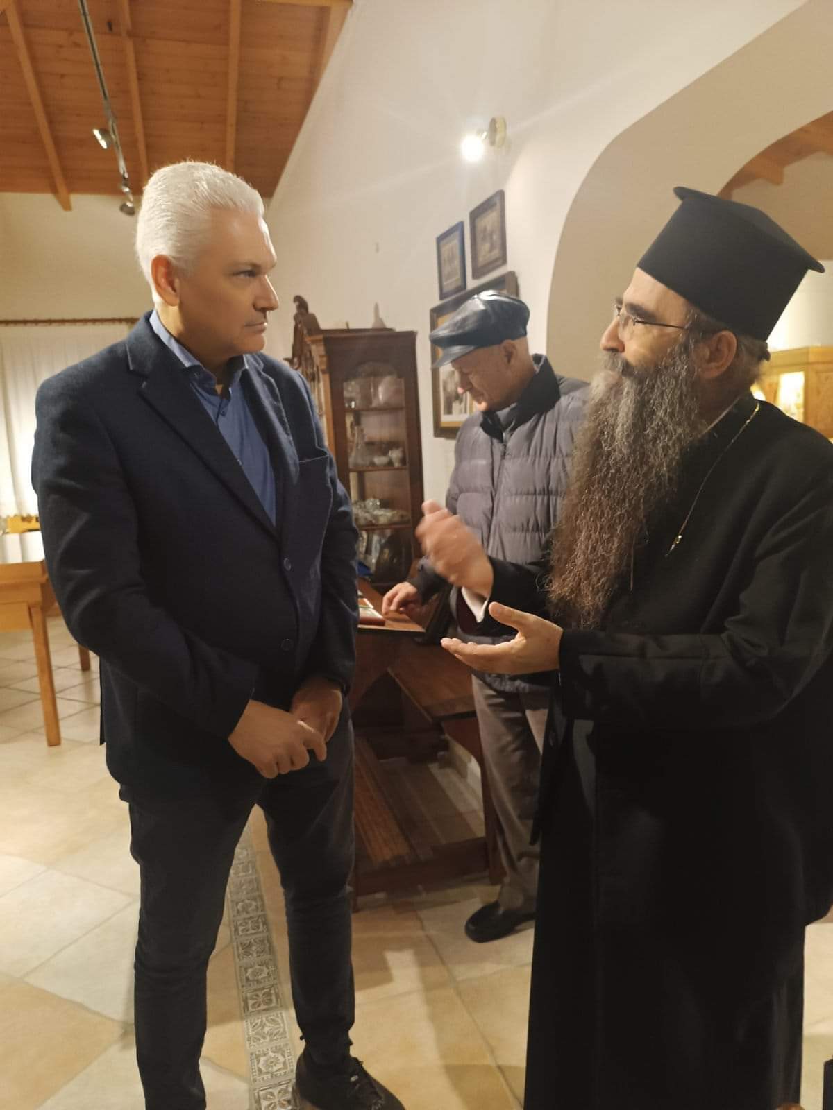 Επίσκεψη Φ. Ζαΐμη στο Εκκλησιαστικό – Λαογραφικό Μουσείο και στον Ελαιουργικό Συνεταιρισμό Λουσικών