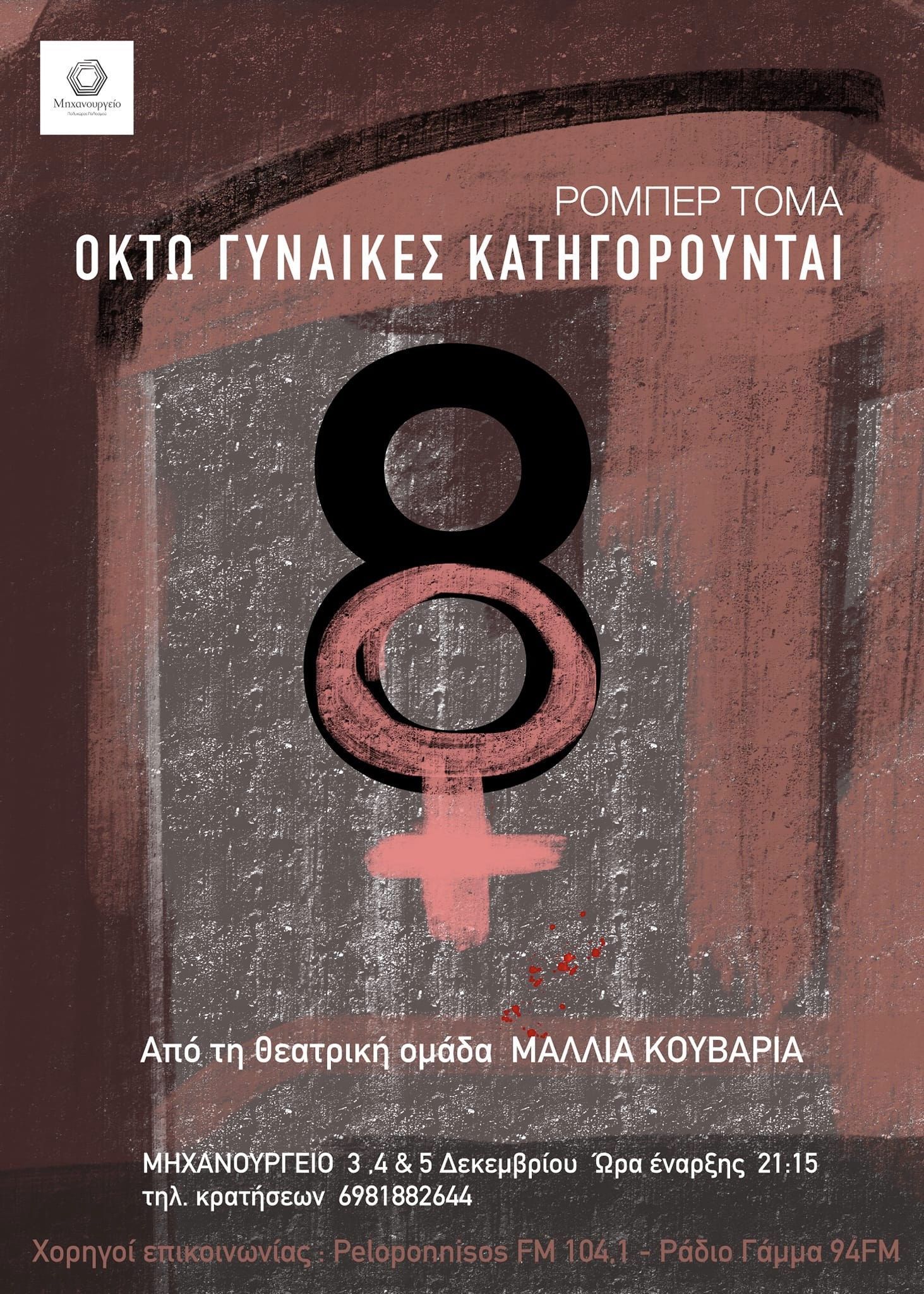 Οκτώ Γυναίκες Κατηγορούνται στο Μηχανουργείο Πολυχώρο Πολιτισμού