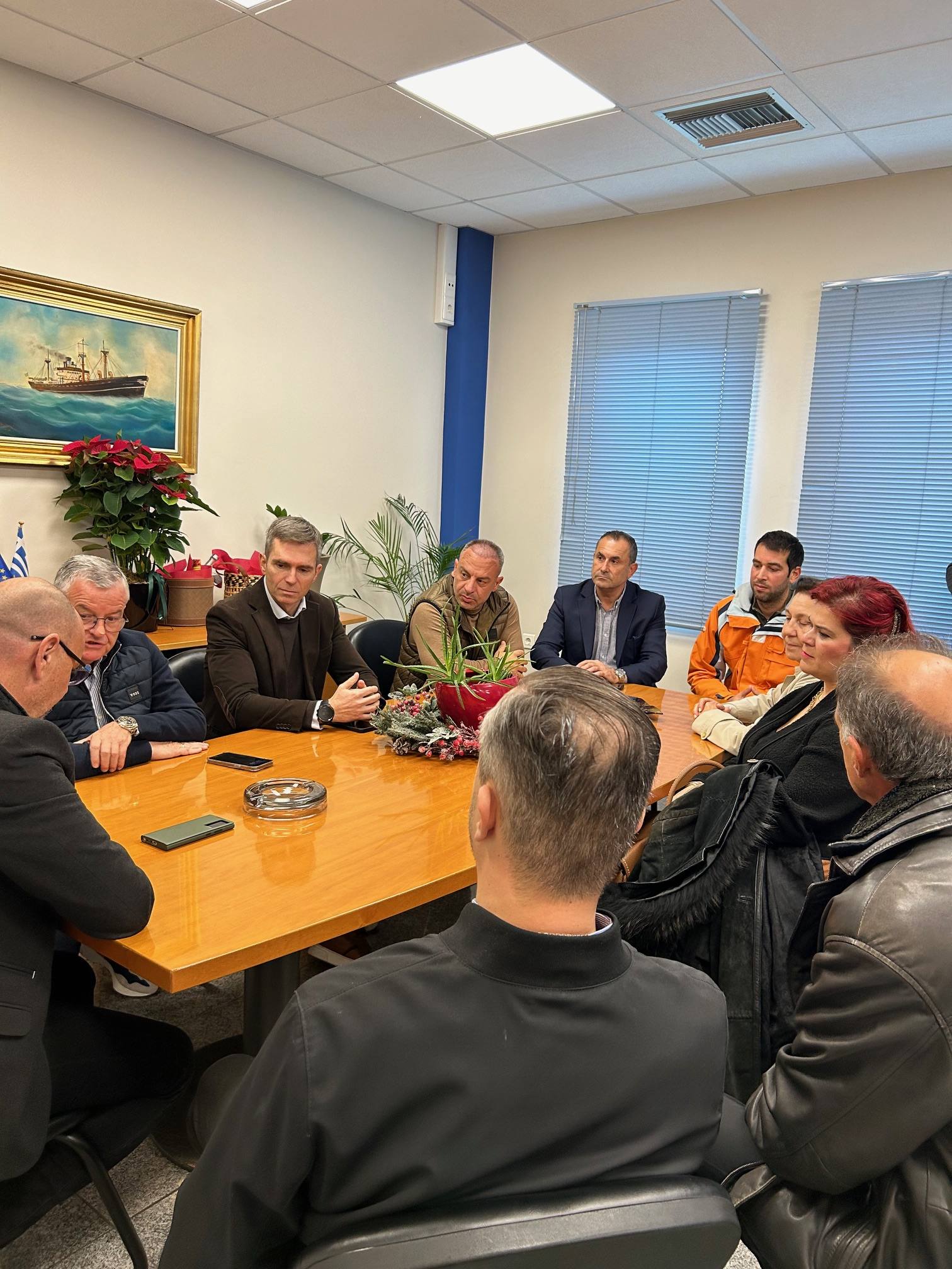 Αντώνης Κουνάβης: Επίσκεψη στο λιμάνι της Πάτρας