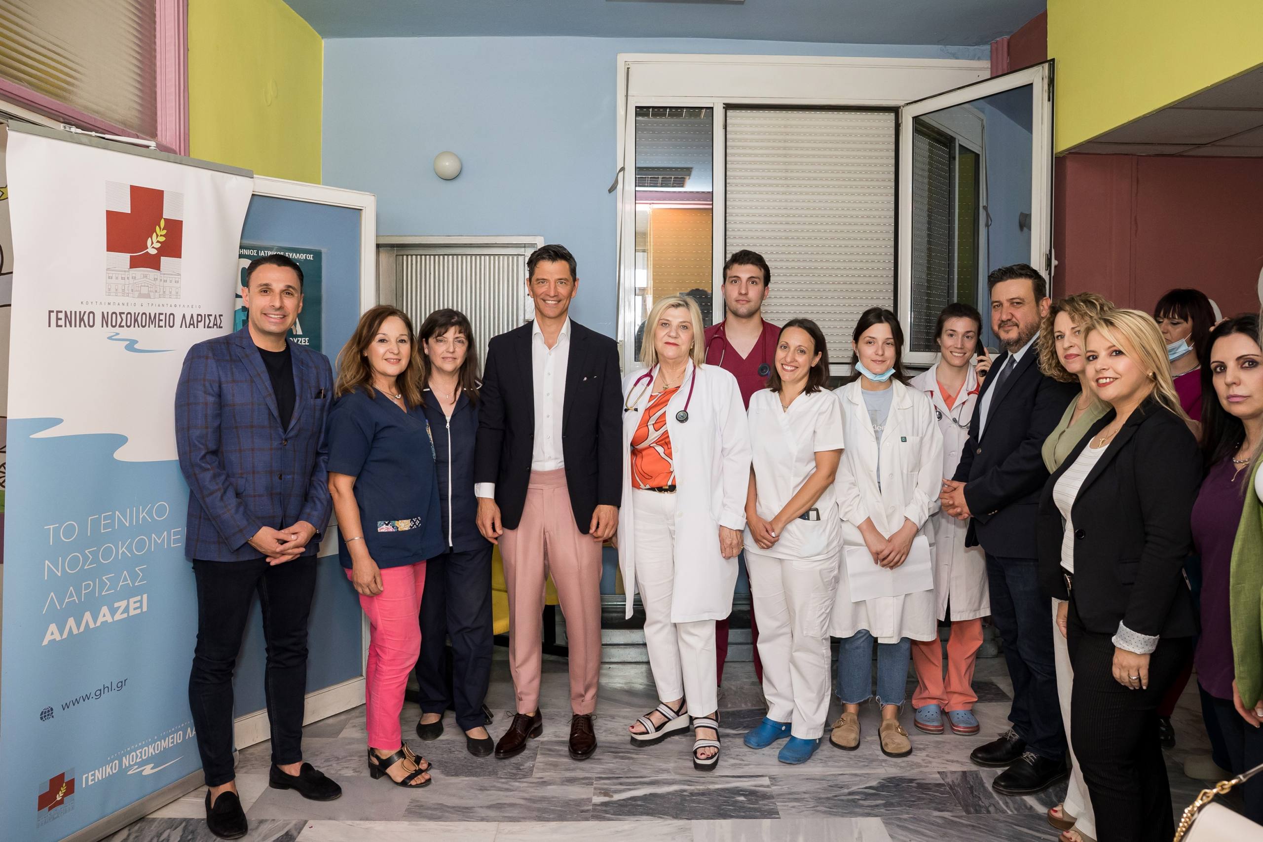 Από την καρδιά της φύσης στην ψυχή της κοινωνίας: Η ΘΕΟΝΗ μαζί με τον πρεσβευτή της Σάκη Ρουβά σήμαναν την έναρξη των εργασιών ανακαίνισης της Παιδιατρικής Κλινικής του Γενικού Νοσοκομείου Λάρισας