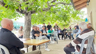 Ο Γιώργος Α. Παπανδρέου στις πυρόπληκτες περιοχές του Δήμου Ερυμάνθου