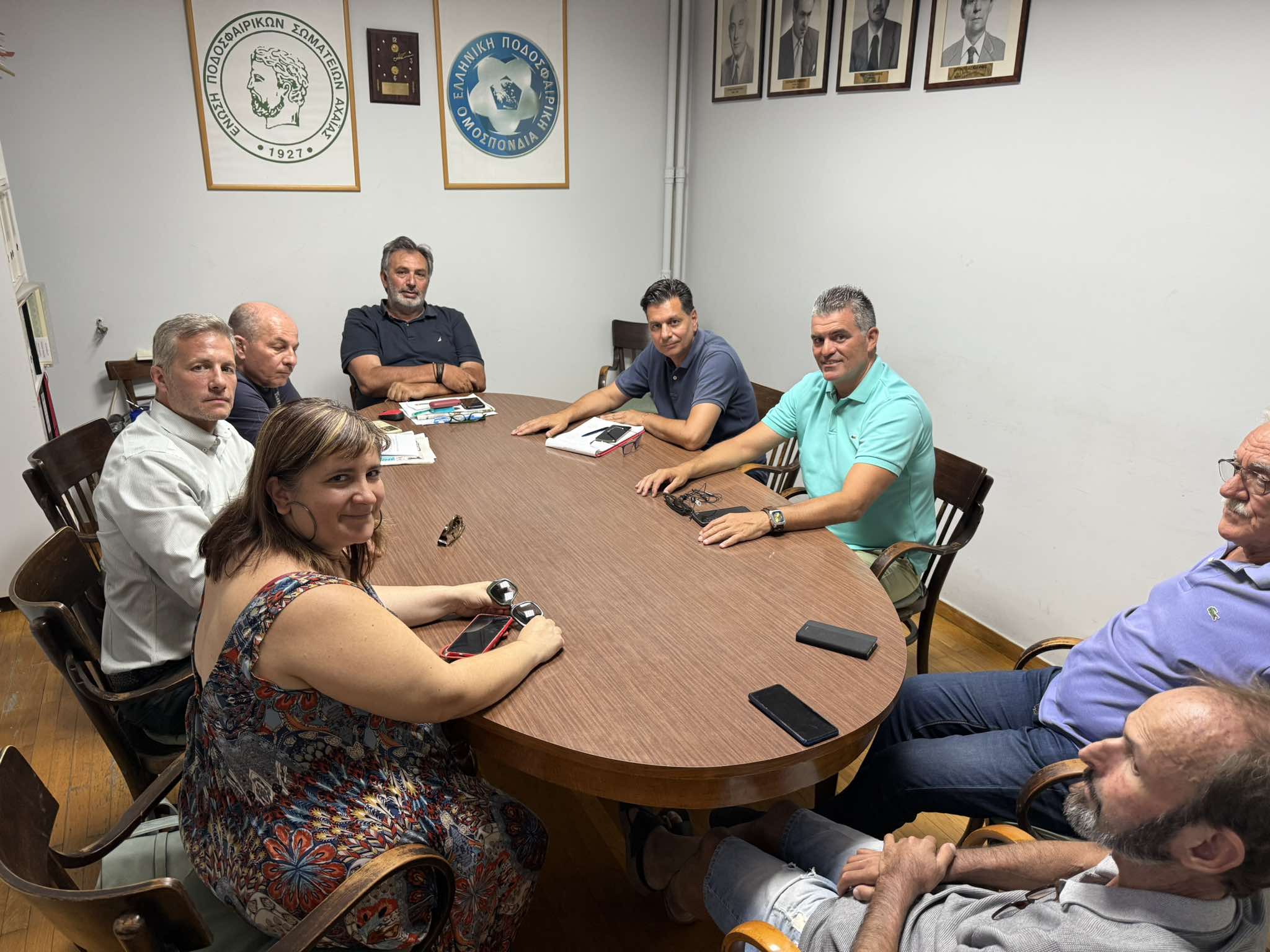 Επίσκεψη του σπιράλ στα γραφεία της Ένωσης Ποδοσφαιρικών Σωματείων Αχαΐας (ΕΠΣΑ)