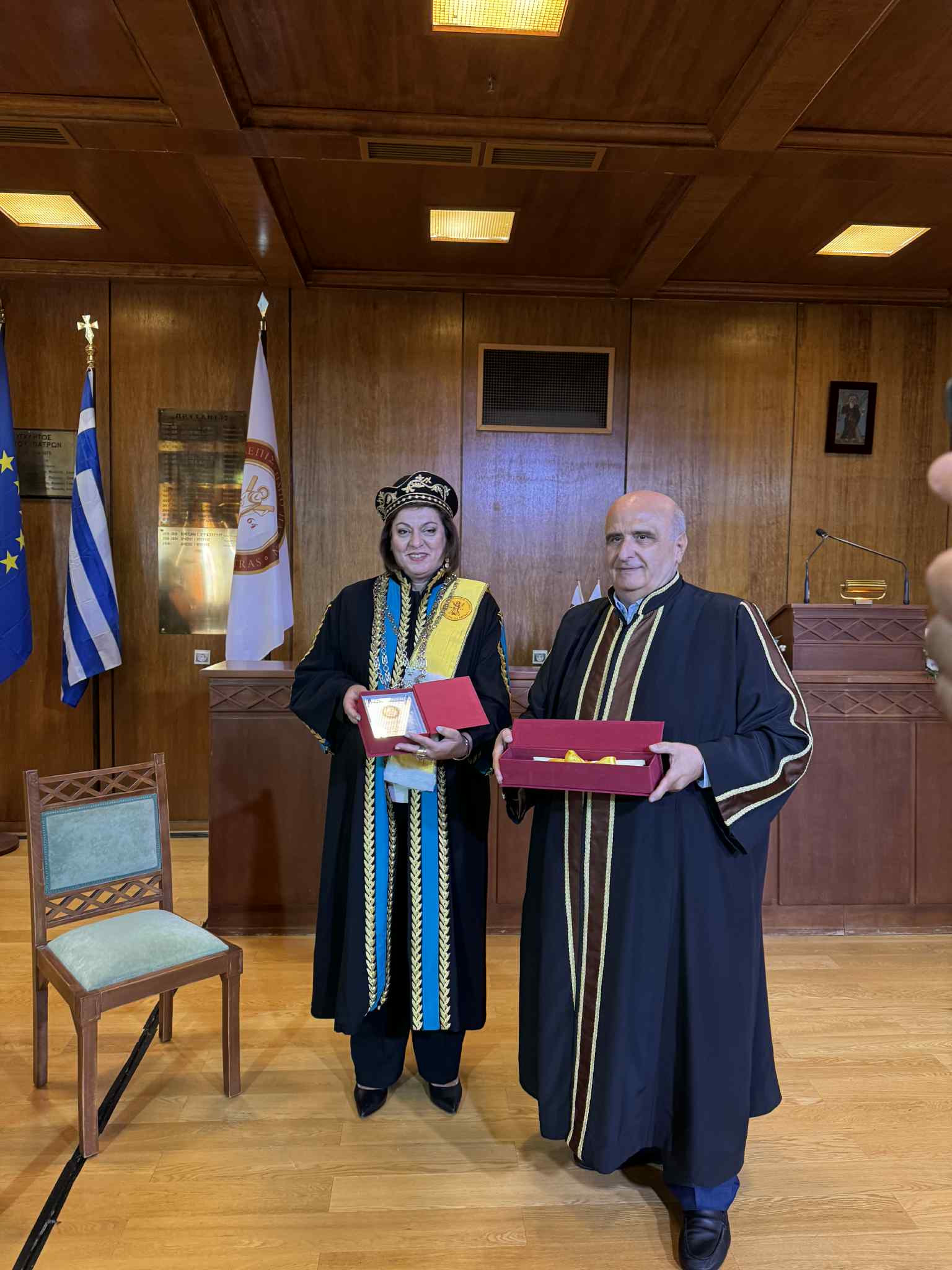 Η Υπουργός Παιδείας της Κύπρου Αθηνά Μιχαηλίδου Επίτιμη Διδάκτωρ του Πανεπιστημίου Πατρών