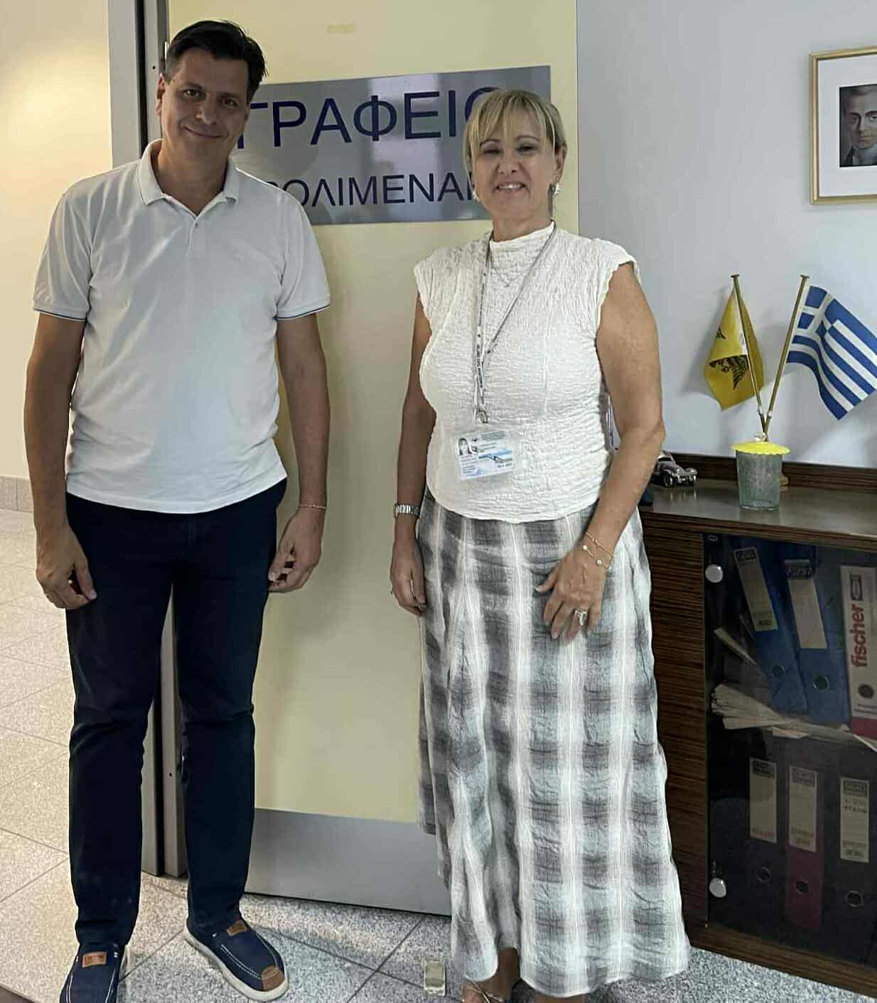 σπιράλ: “Δυναμικό κλείσιμο της καμπάνιας προβολής της Πάτρας – Συνάντηση Πέτρου Ψωμά με την Αερολιμενάρχη Αράξου”
