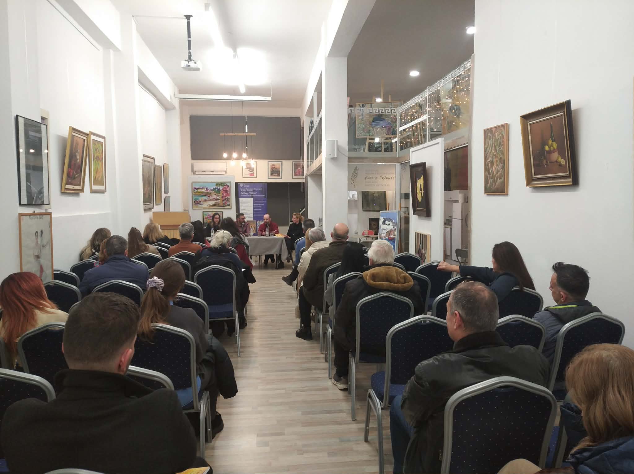Η «Gallery Ωδείο» του Κέντρου Πολιτισμού-Ολυμπισμού «Κωστή Παλαμά» φιλοξένησε την παρουσίαση του βιβλίου «Τι πραγματικά αξίζει-24 Γράμματα στο Γιό μου» του συγγραφέα Γιάννη Μπρούζου
