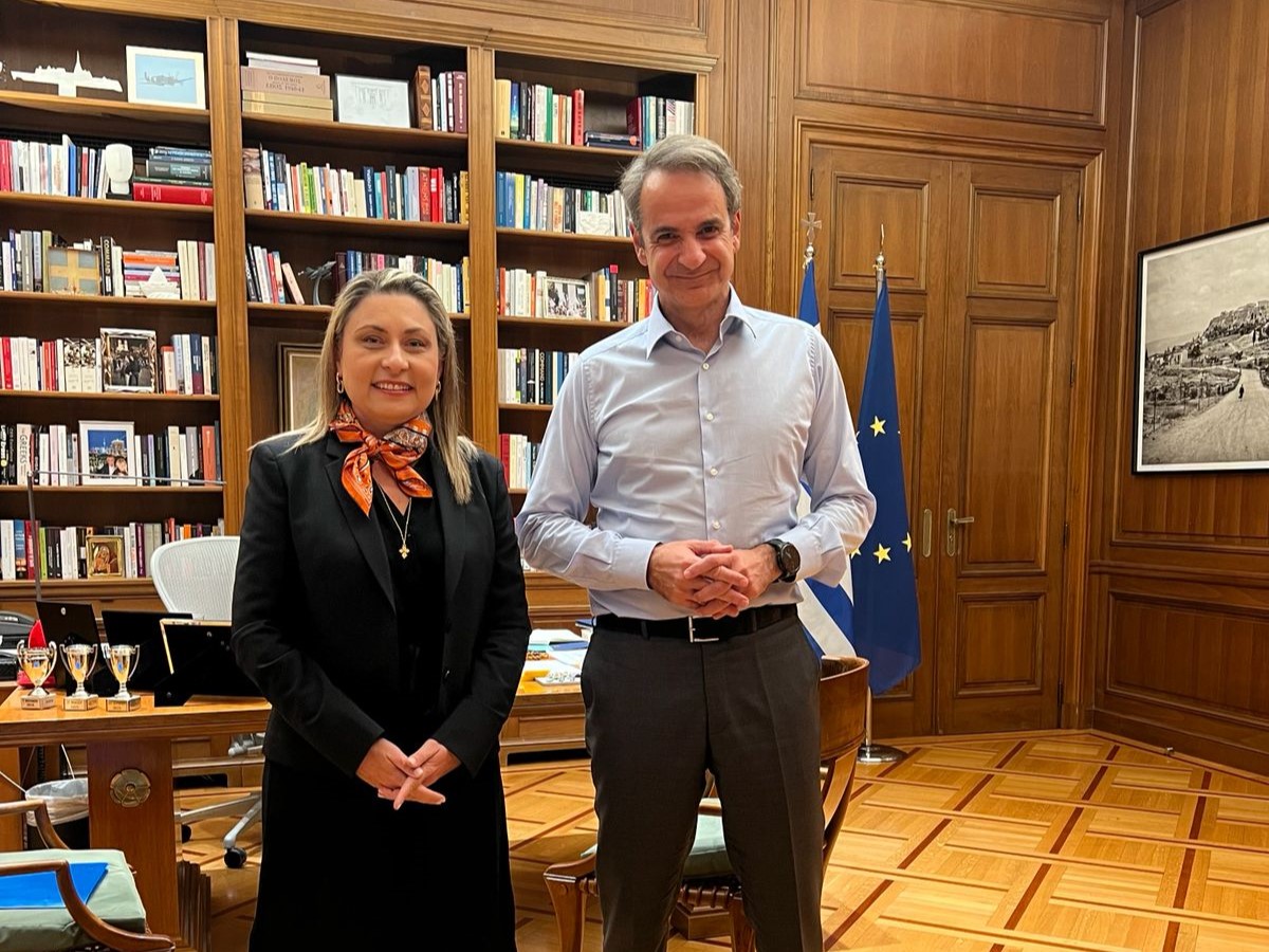 Η Χριστίνα Αλεξοπούλου συναντήθηκε με τον Πρωθυπουργό, Κυριάκο Μητσοτάκη