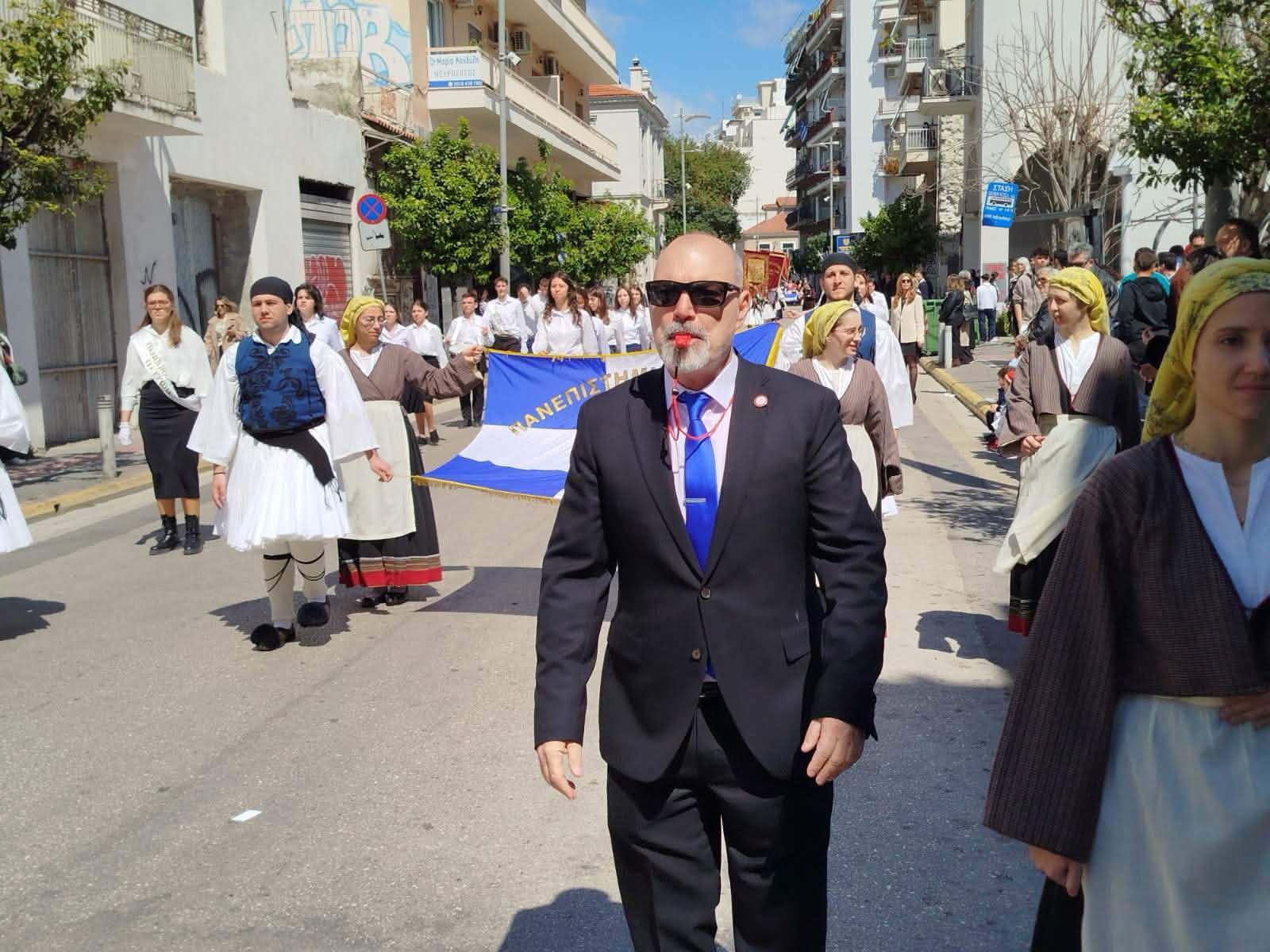 Το Πανεπιστήμιο Πατρών στην παρέλαση της 25ης Μαρτίου, ζωντανή συνέχεια των ιδανικών της ελευθερίας και της δημοκρατίας