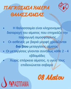 Πάτρα: Εθελοντική αιμοδοσία στην Πλατεία Γεωργίου Α’ την Τρίτη 5 Μαΐου